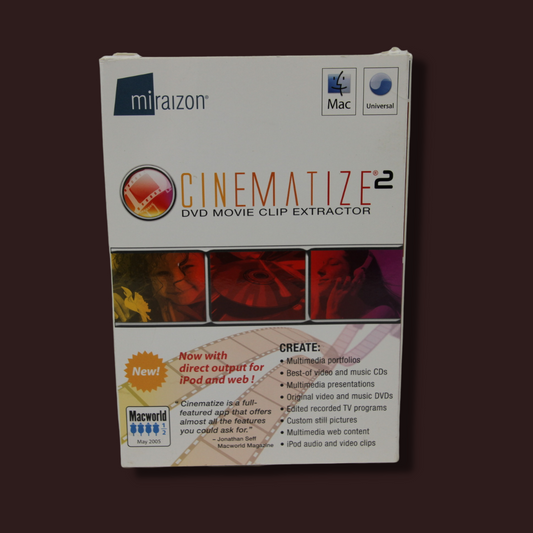 Cinematize Version 2-DVD Clip Extractor